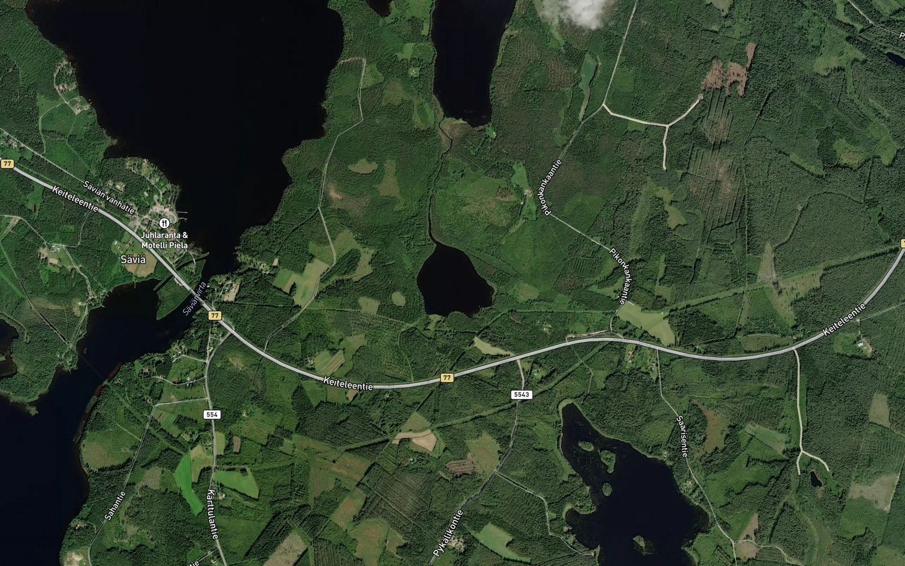 Satellite map of the Tyypekinlampi