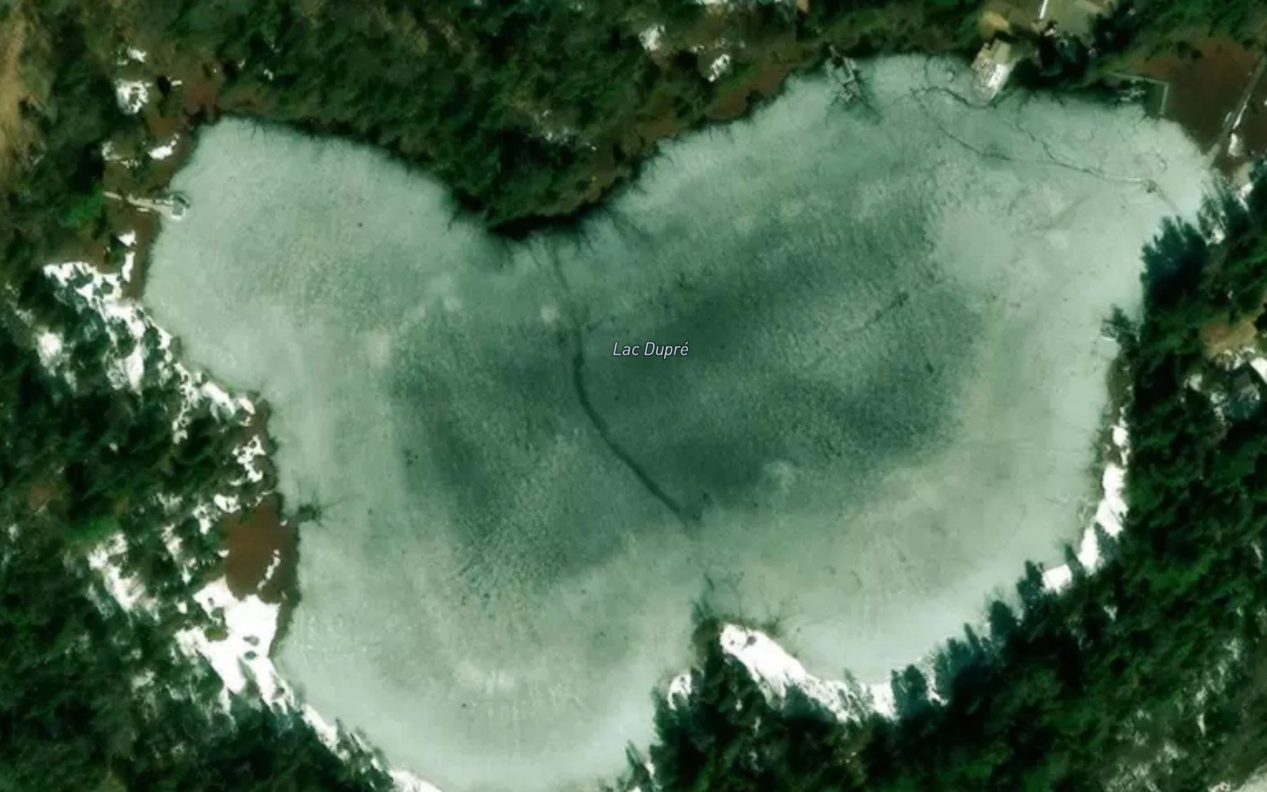 Satellite map of the Lac Dupre