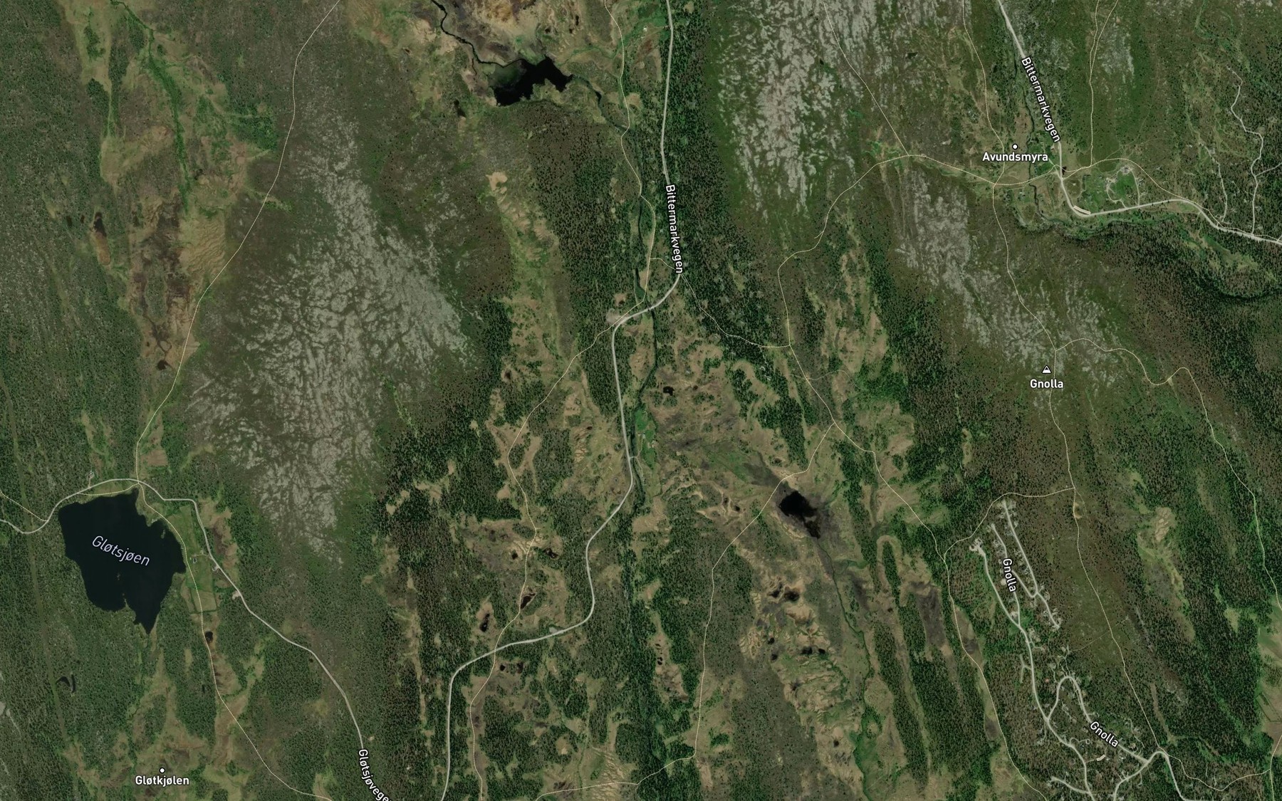 Satellite map of the Sprutet