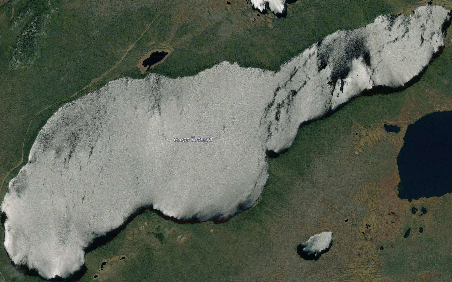 Satellite map of the Ozero Tog"yega