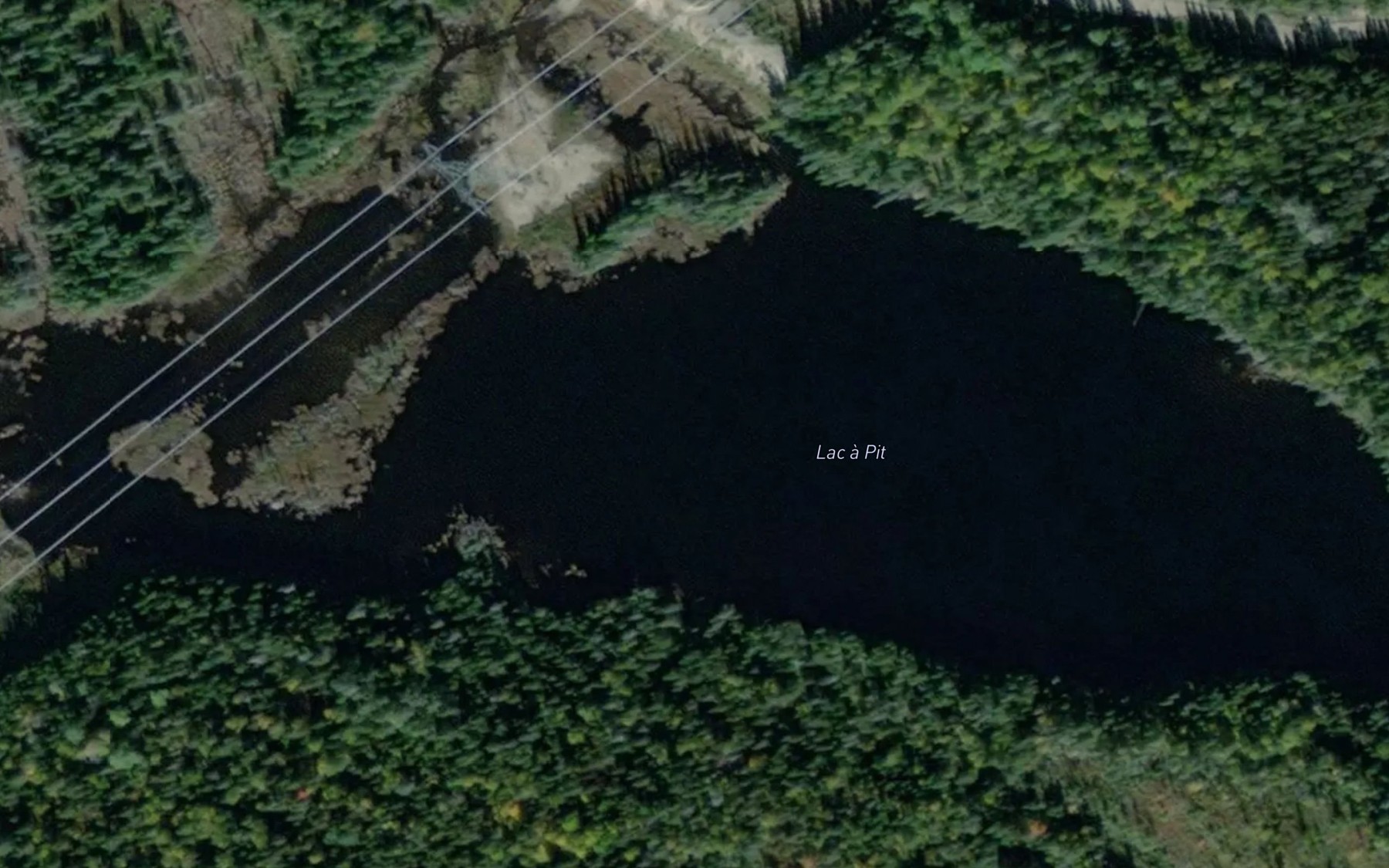 Satellite map of the Lac a Pit
