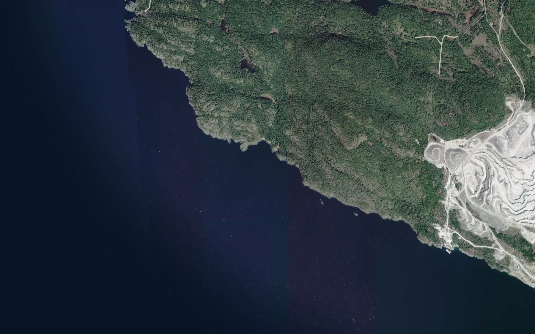 Satellite map of the Davis Bay