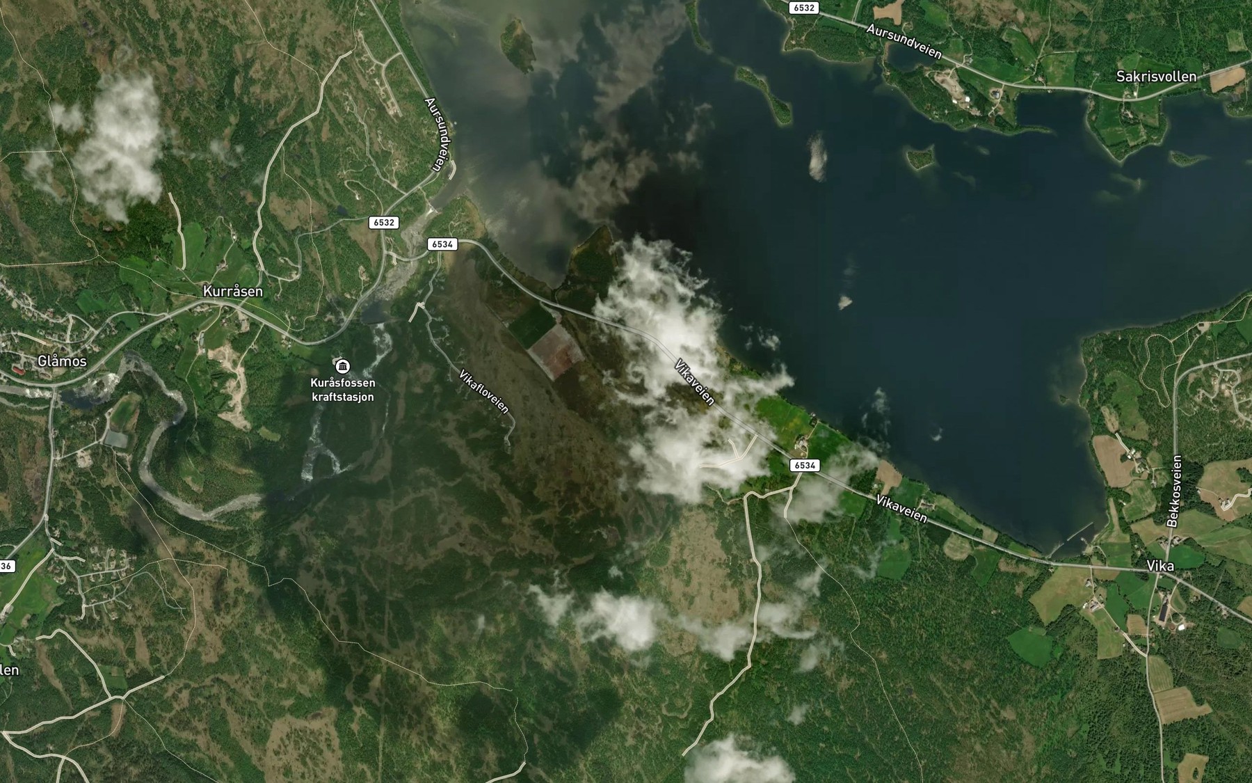 Satellite map of the Djuptjonnsbekken