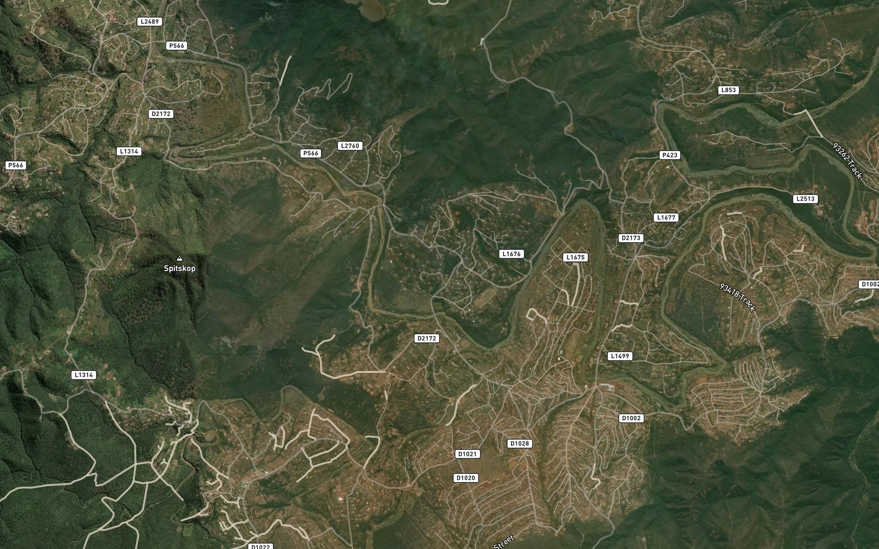 Satellite map of the Mnambiti
