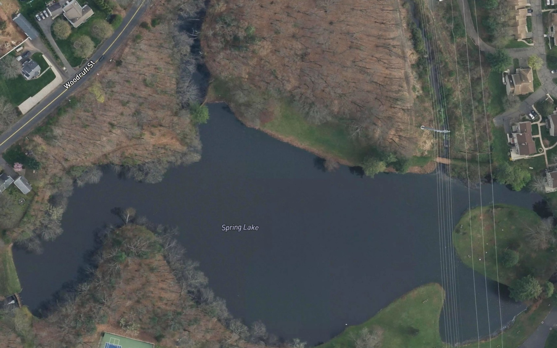 Satellite map of the Spring Lake