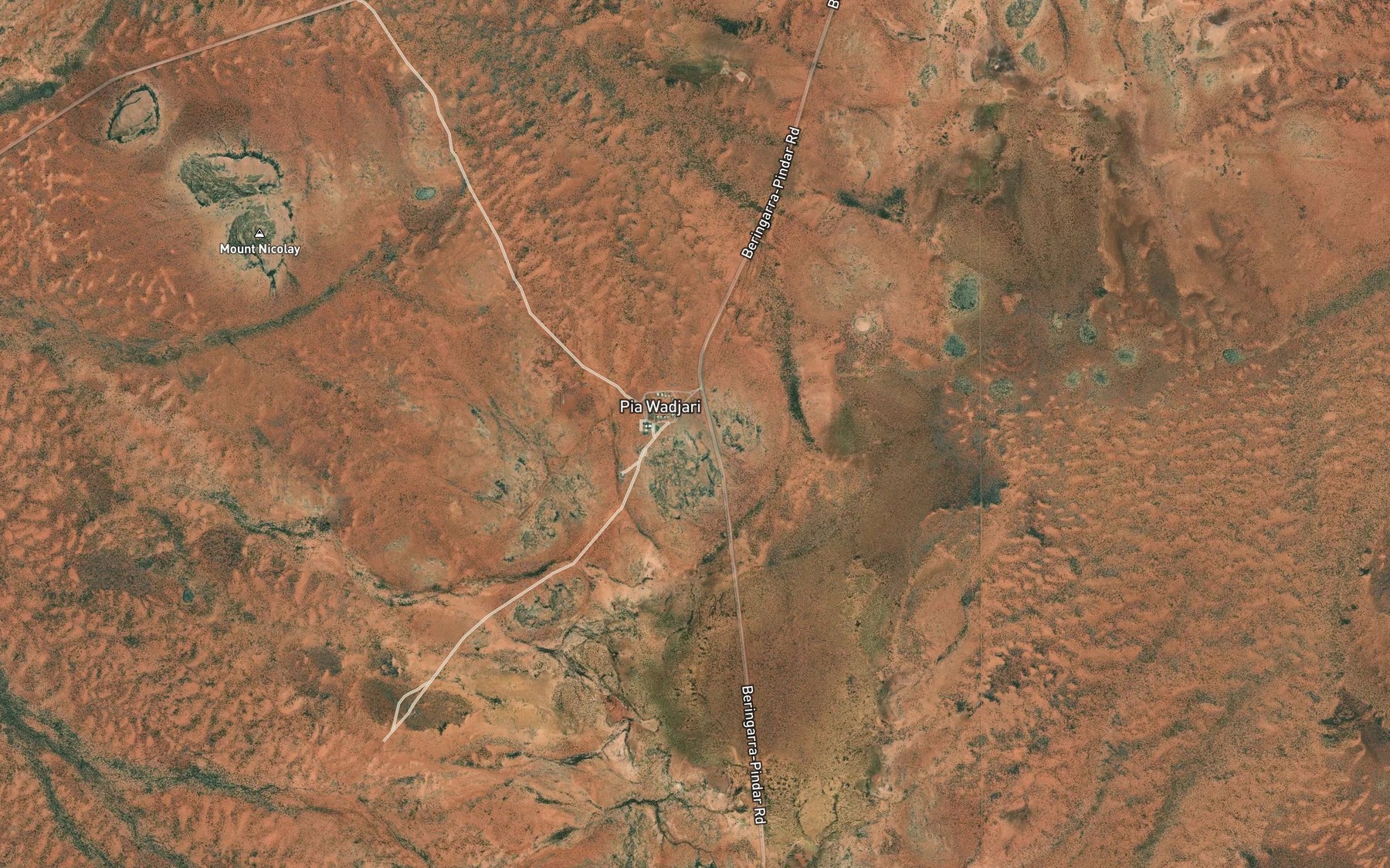 Satellite map of the Bia Spring