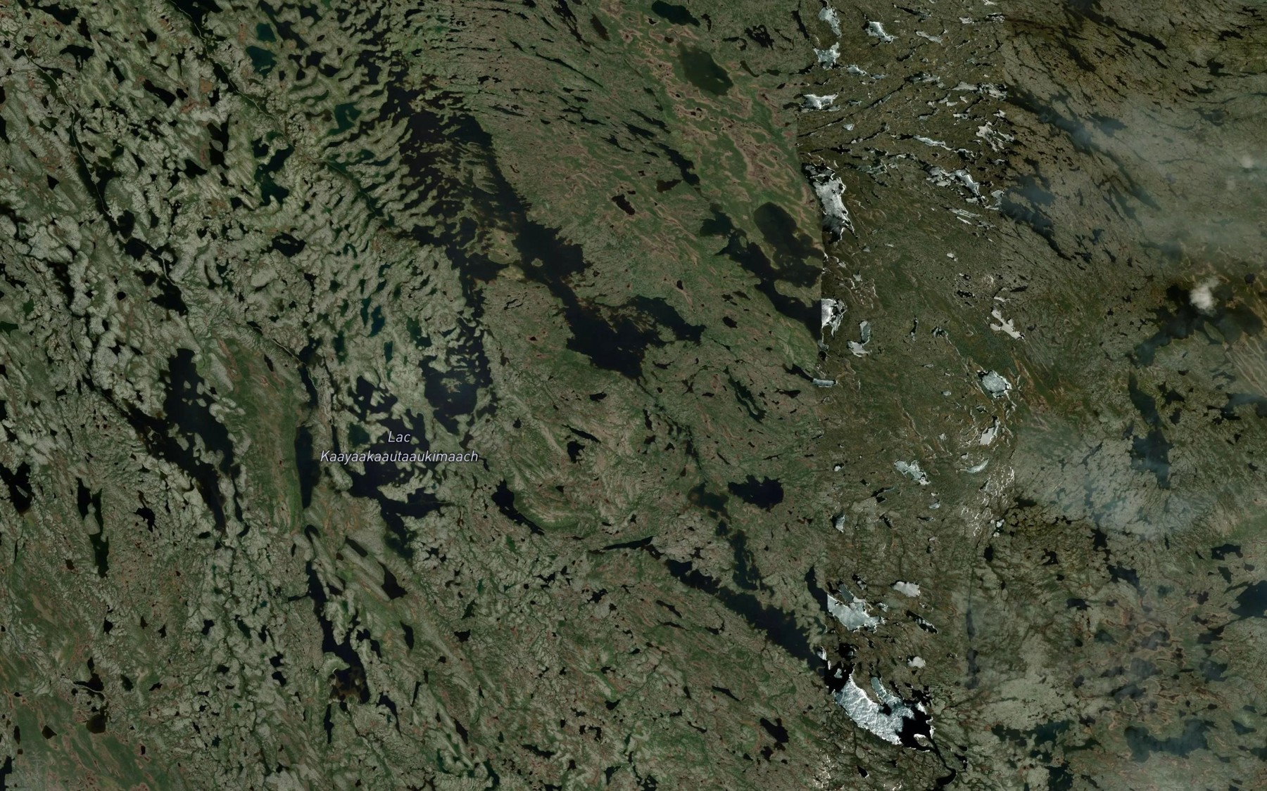 Satellite map of the Lac Secondon