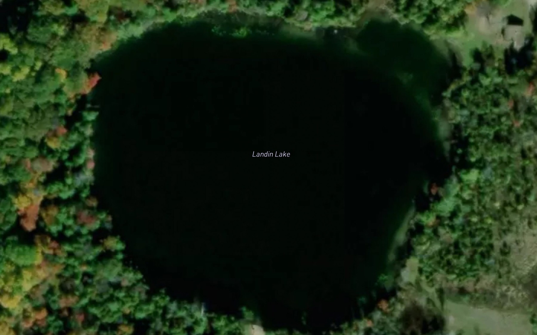 Satellite map of the Landin Lake