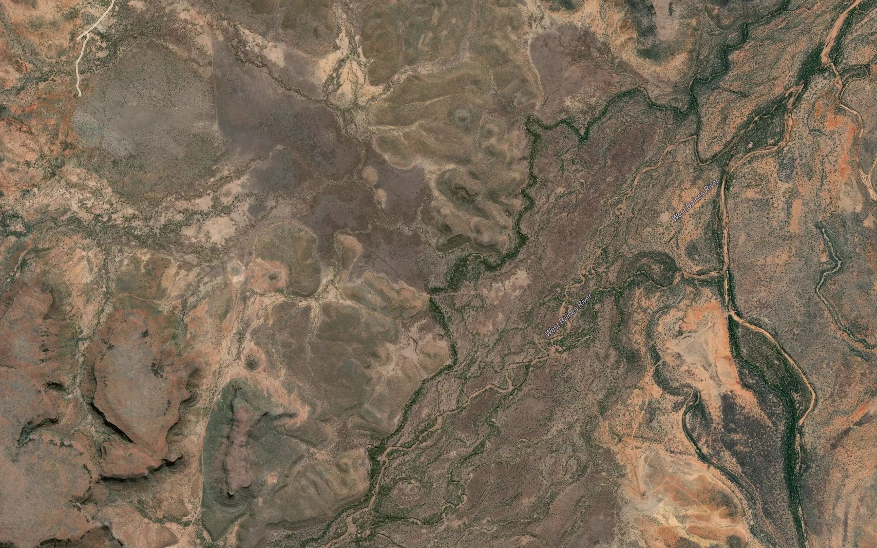 Satellite map of the Captain Spring