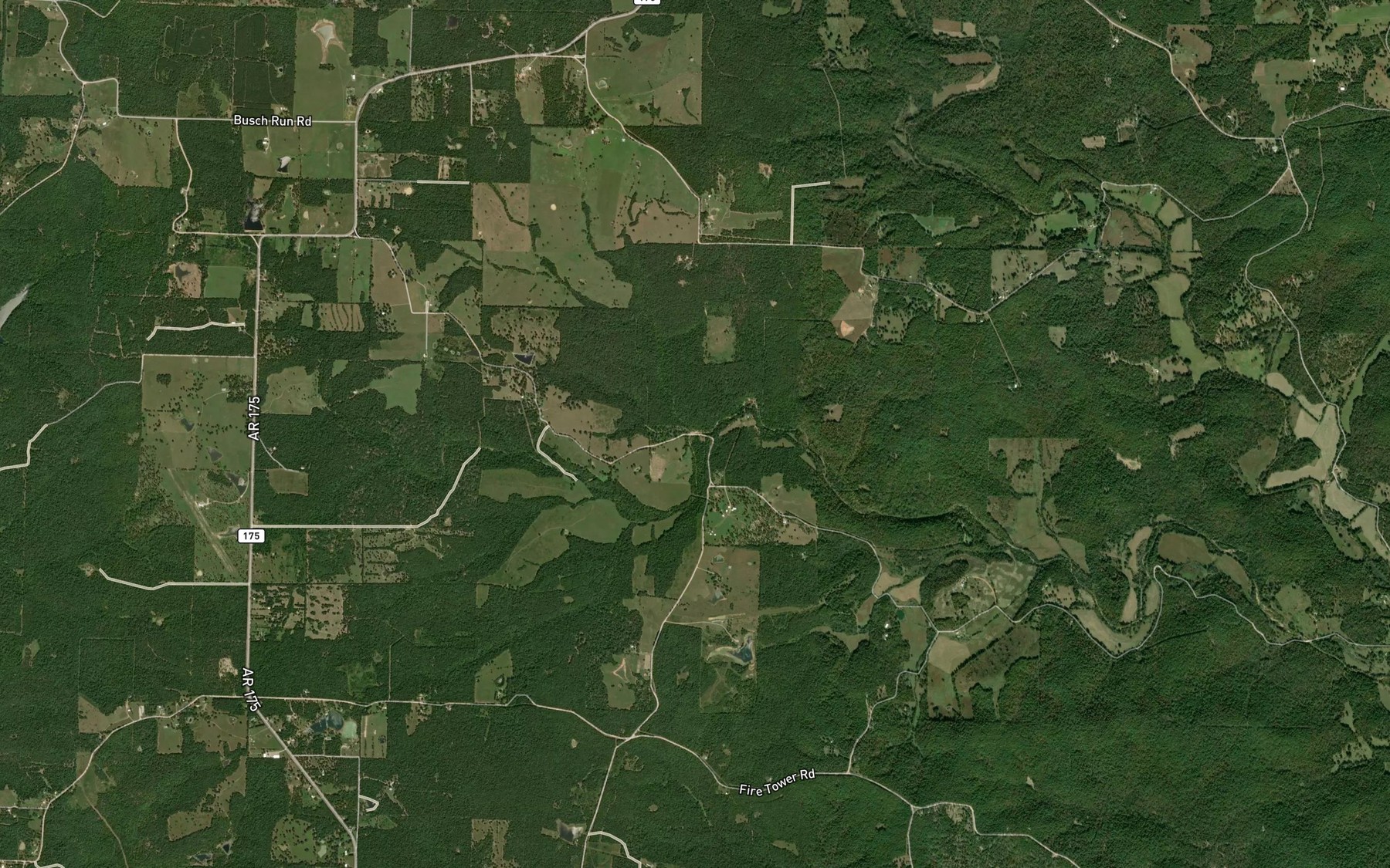 Satellite map of the Cave Creek