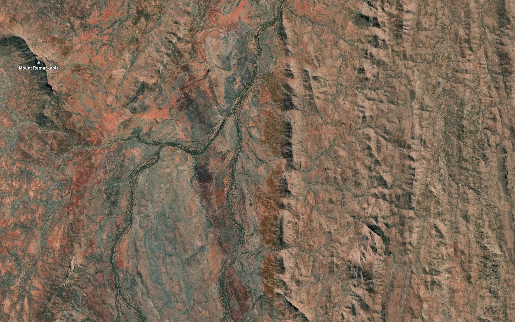 Satellite map of the Fisher Creek