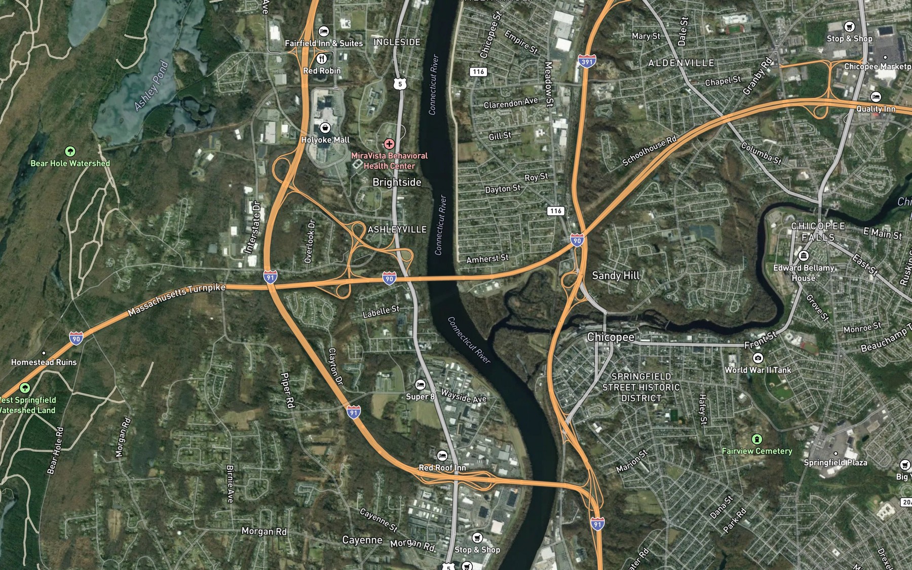 Satellite map of the Spot 6
