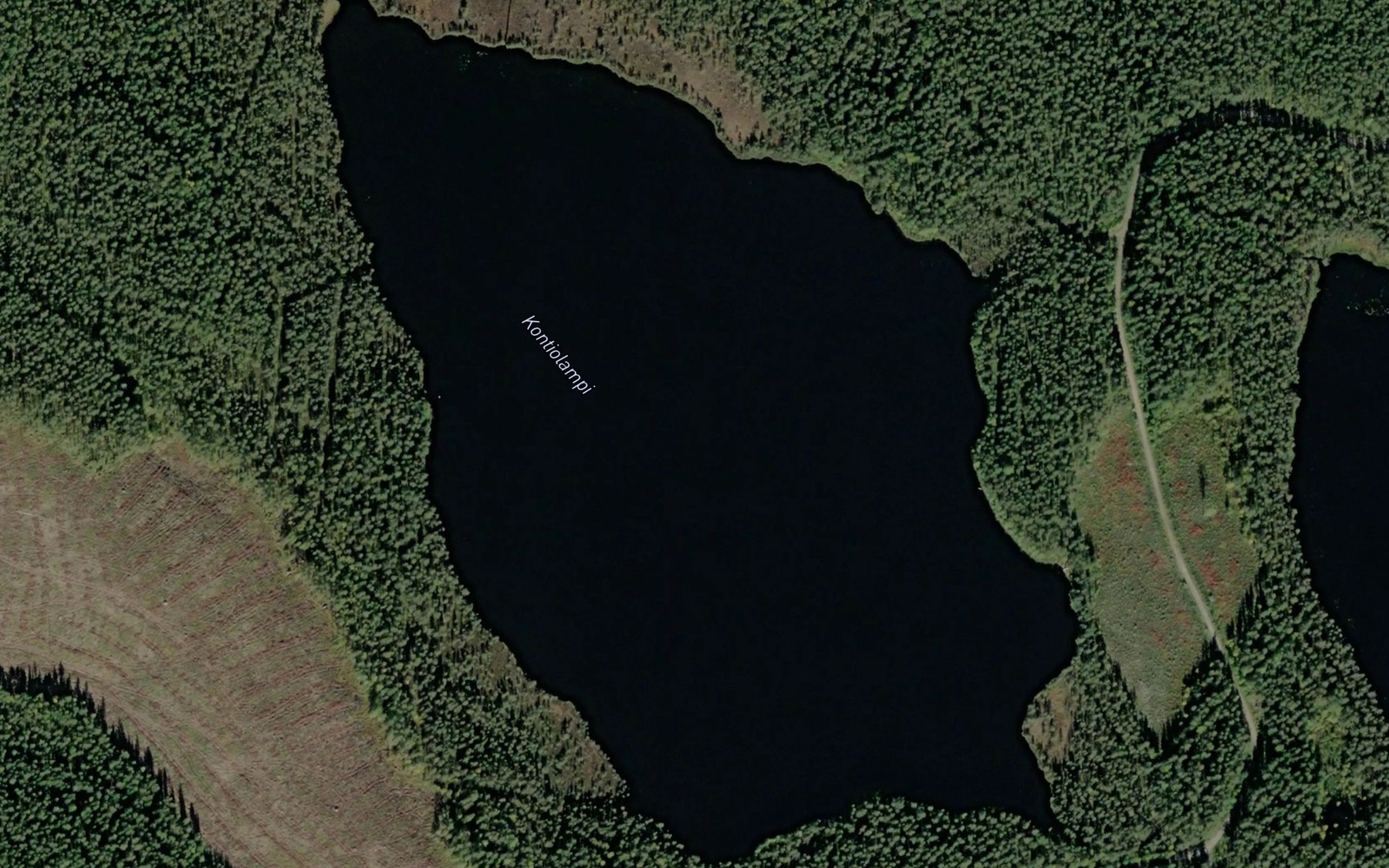 Satellite map of the Kontiolampi