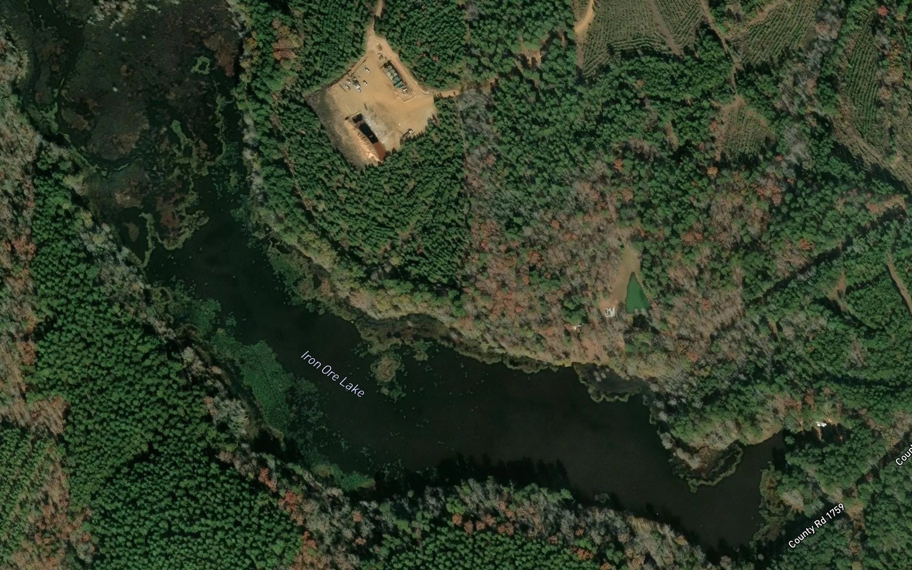 Satellite map of the Iron Ore Lake