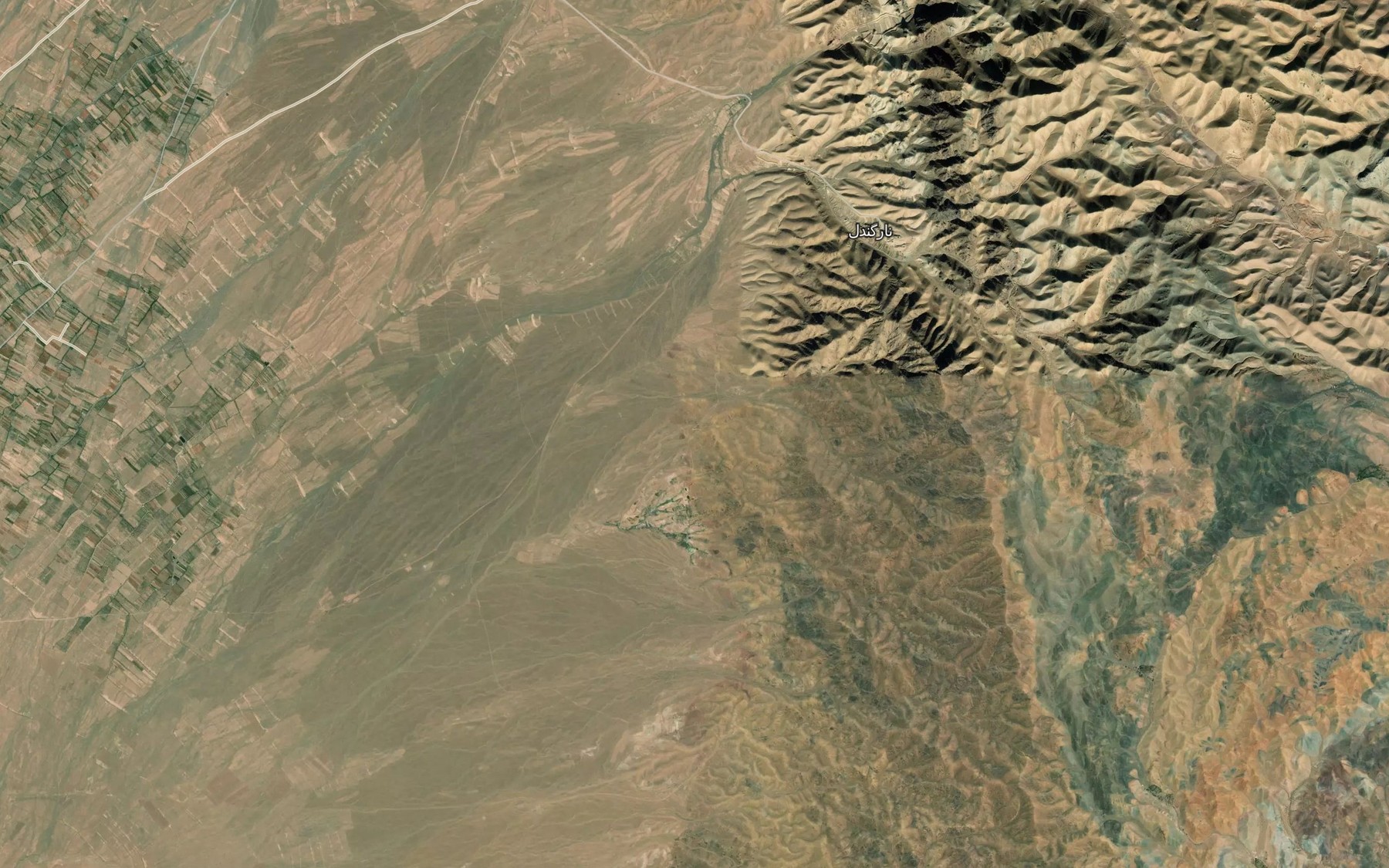 Satellite map of the Cheshmeh-ye Tak Gazi