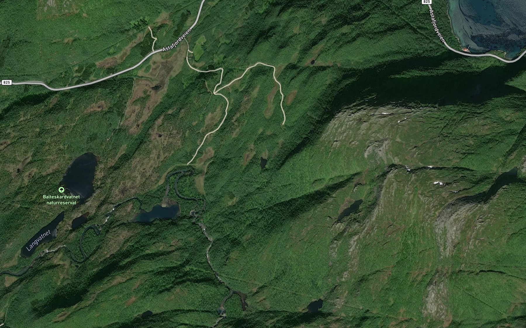 Satellite map of the Kollvatnet