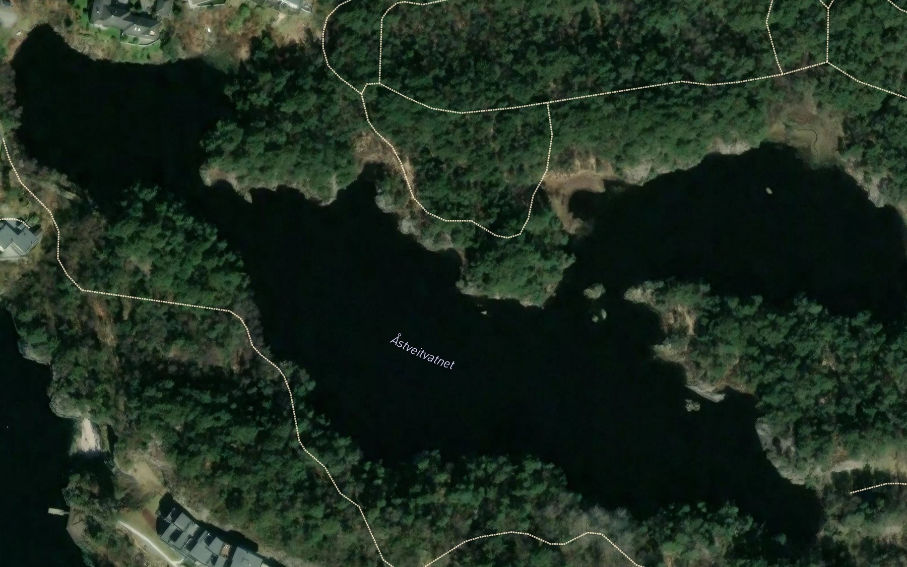 Satellite map of the Astveitvatnet