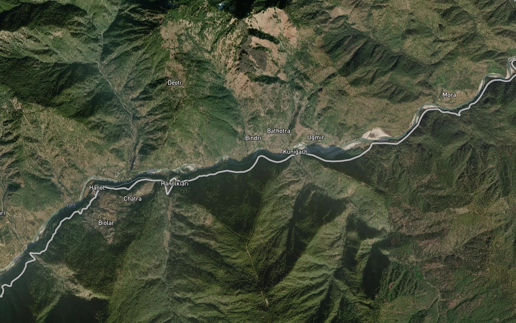 Satellite map of the Doba Khad