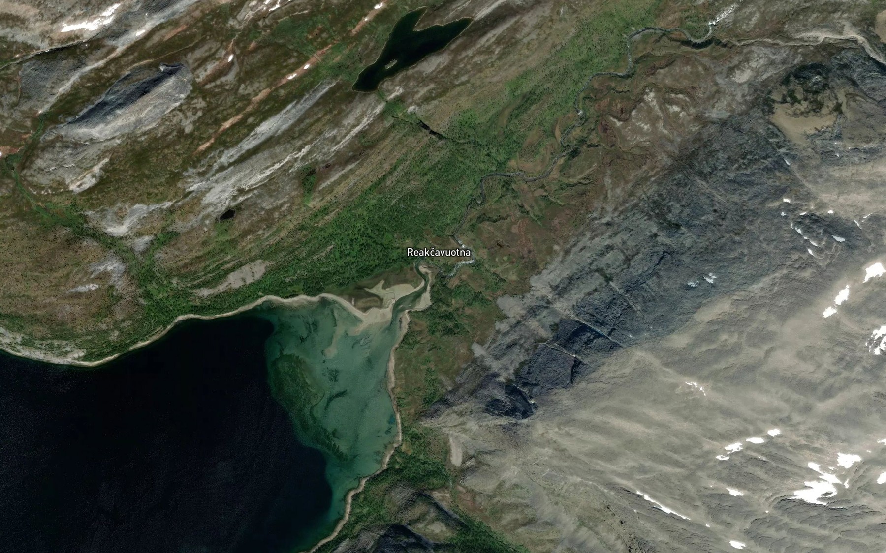 Satellite map of the Lille Leirpollelva