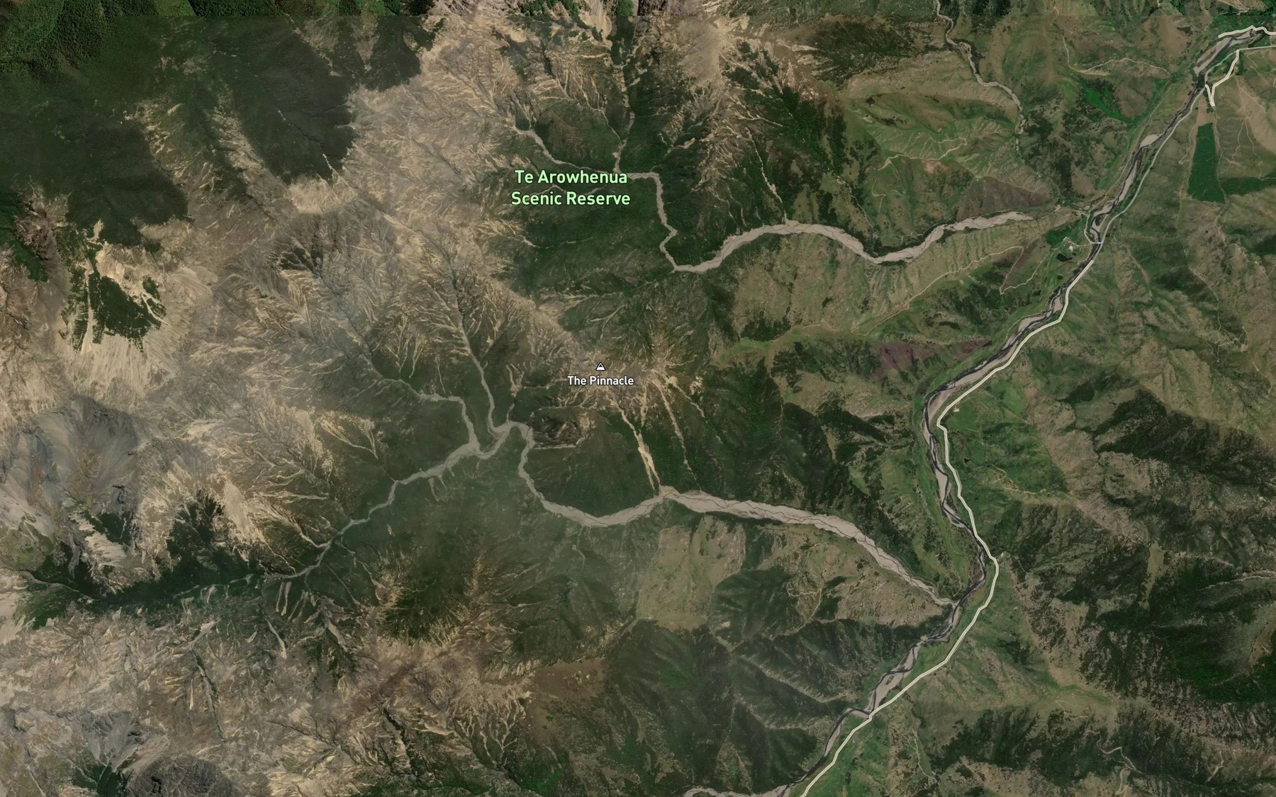 Satellite map of the Gosling Stream