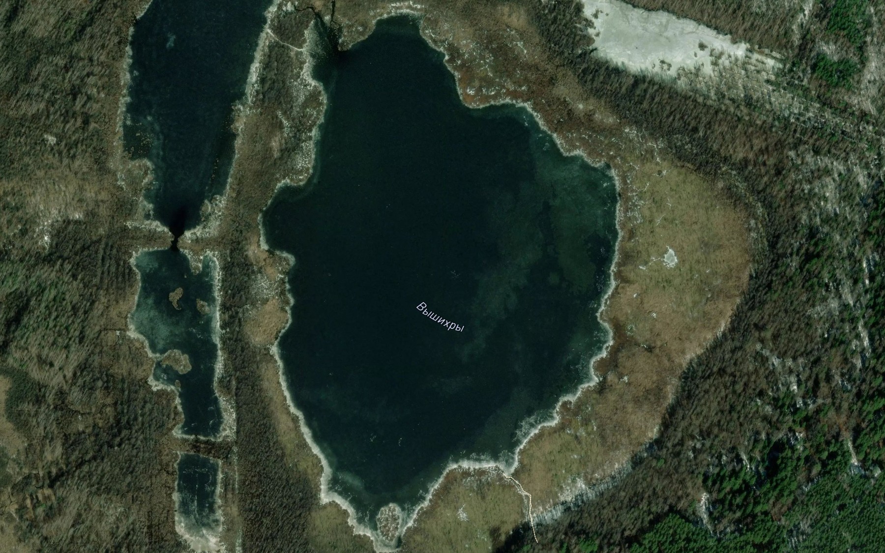 Satellite map of the Ozero Vyshikhry