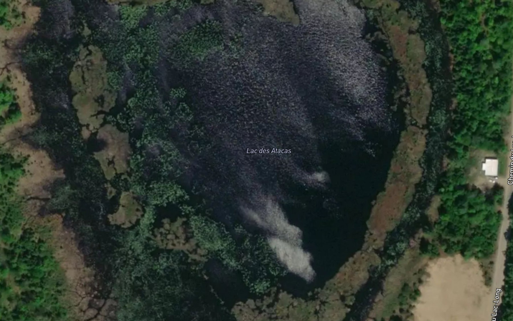 Satellite map of the Lac des Atacas