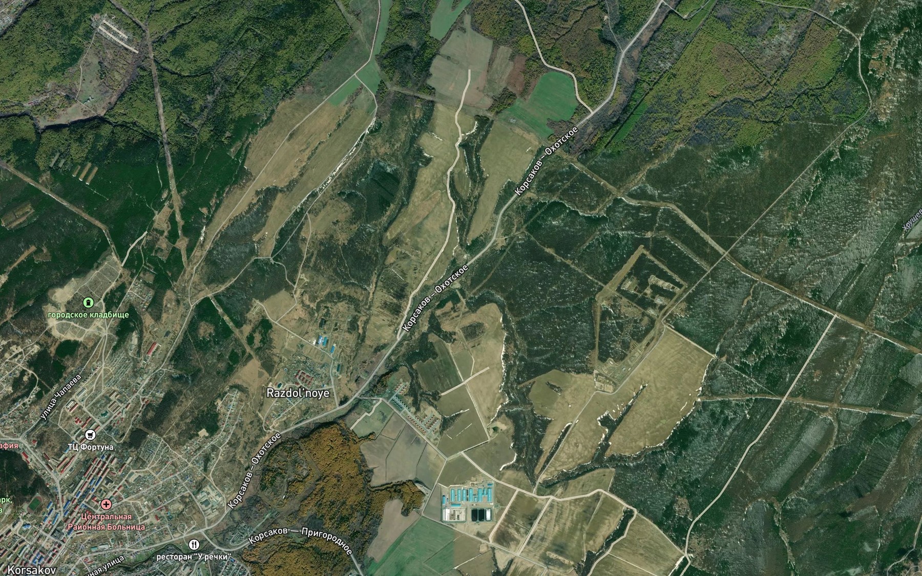 Satellite map of the Gorbataya