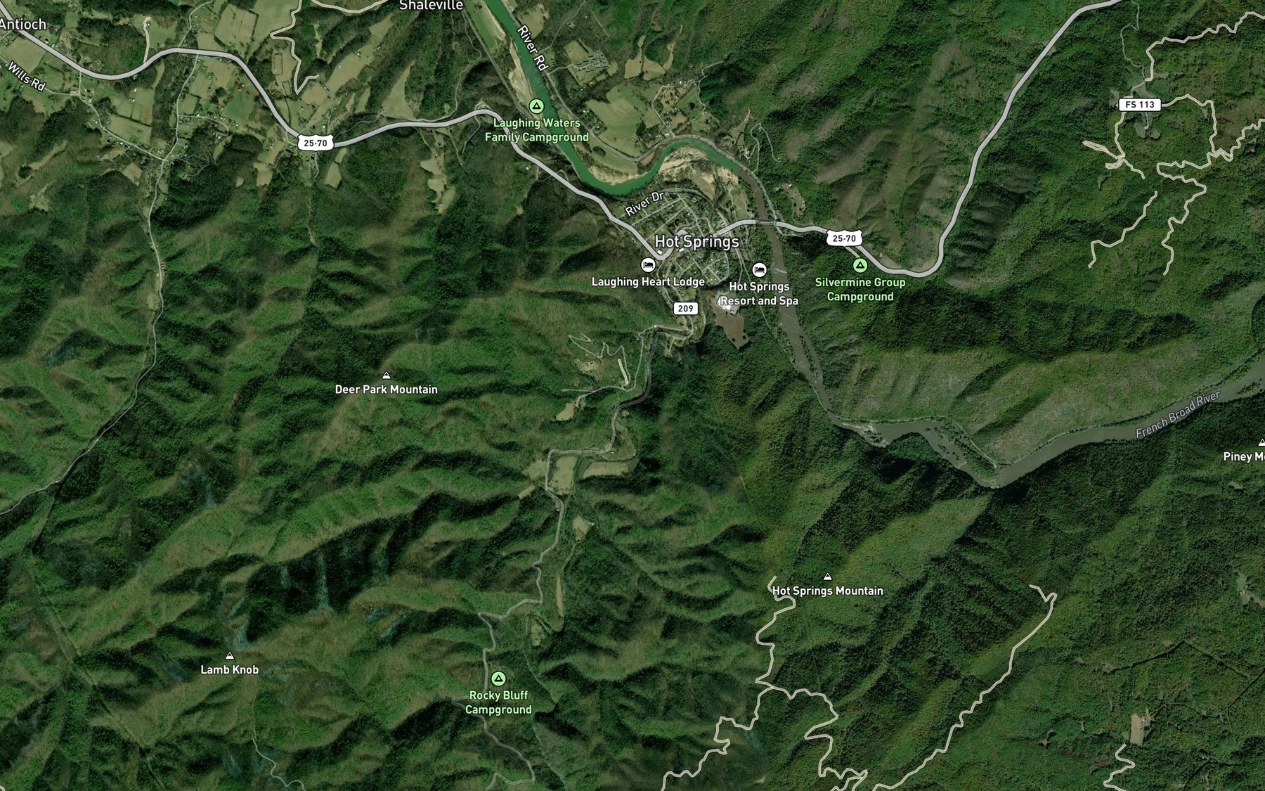 Satellite map of the Reservoir Branch