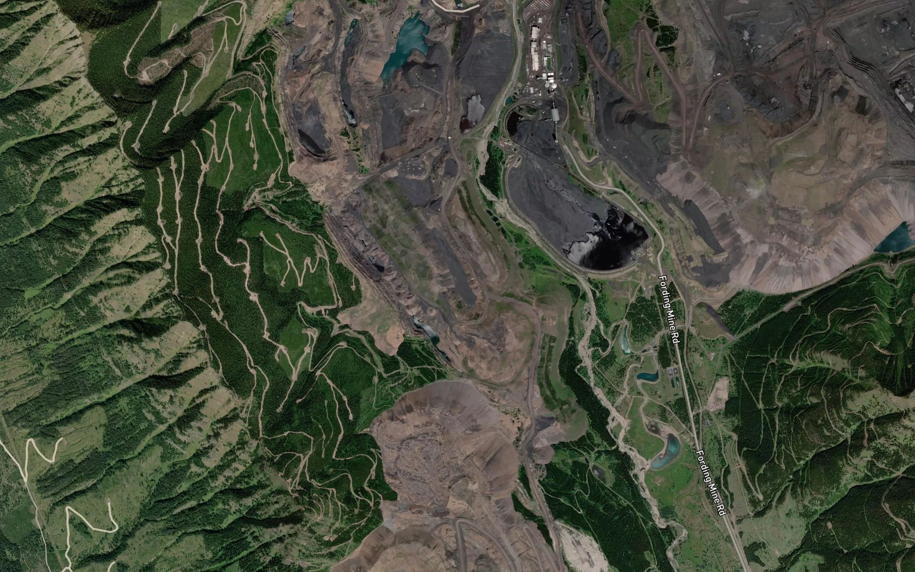 Satellite map of the Smith Creek