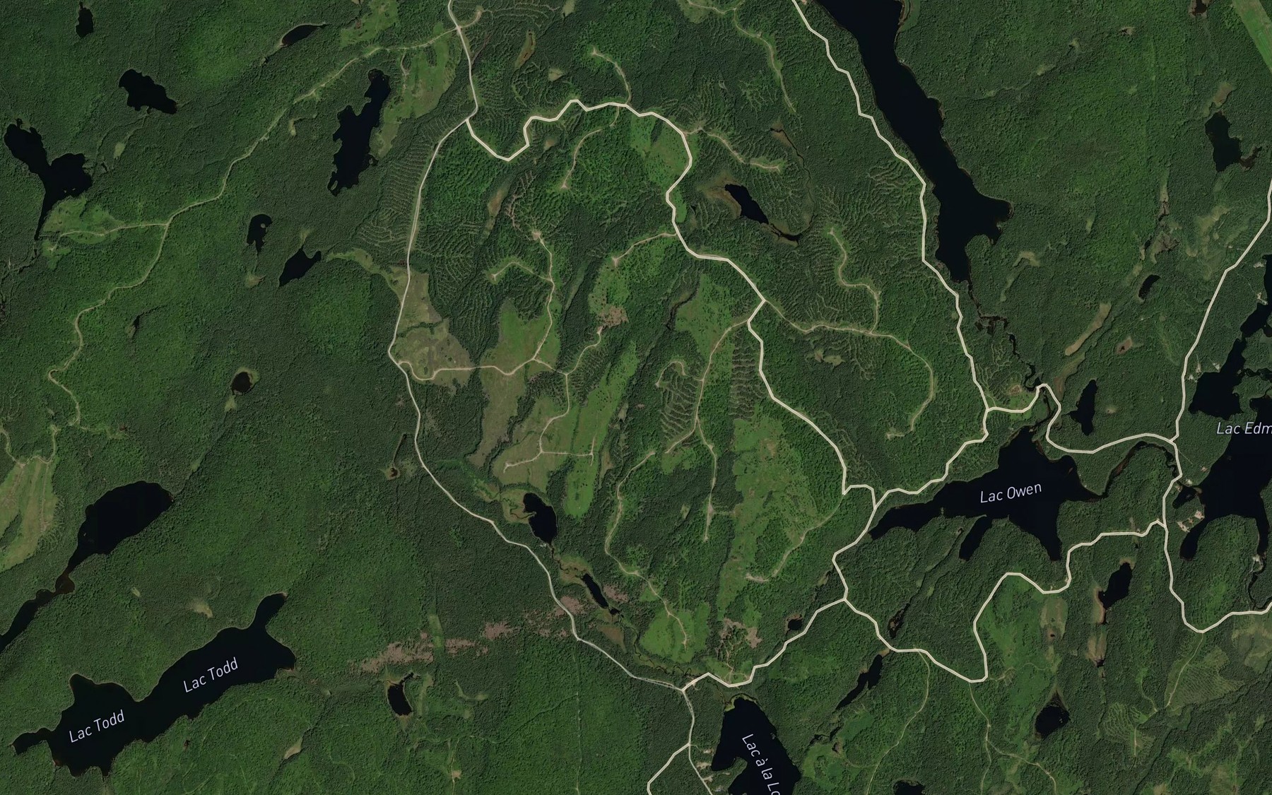 Satellite map of the La Chaine