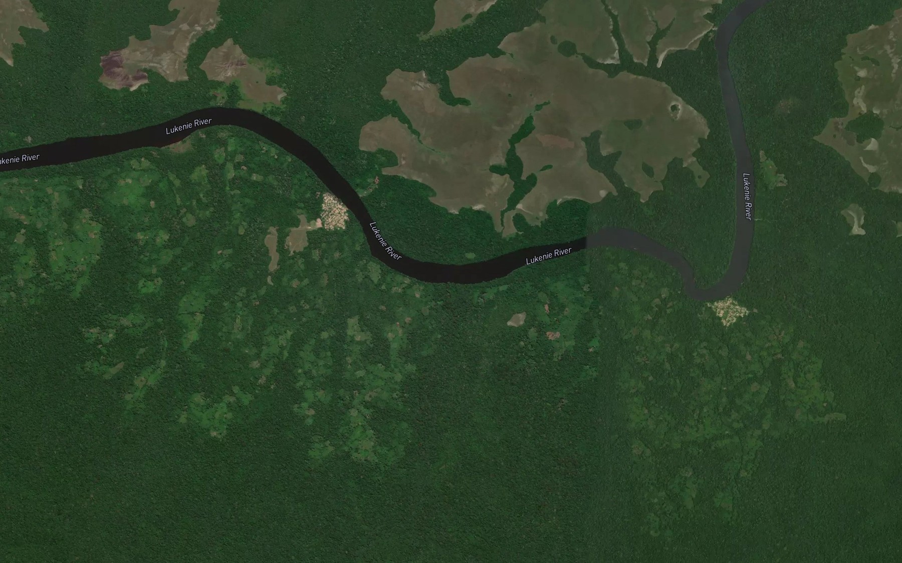Satellite map of the Panga