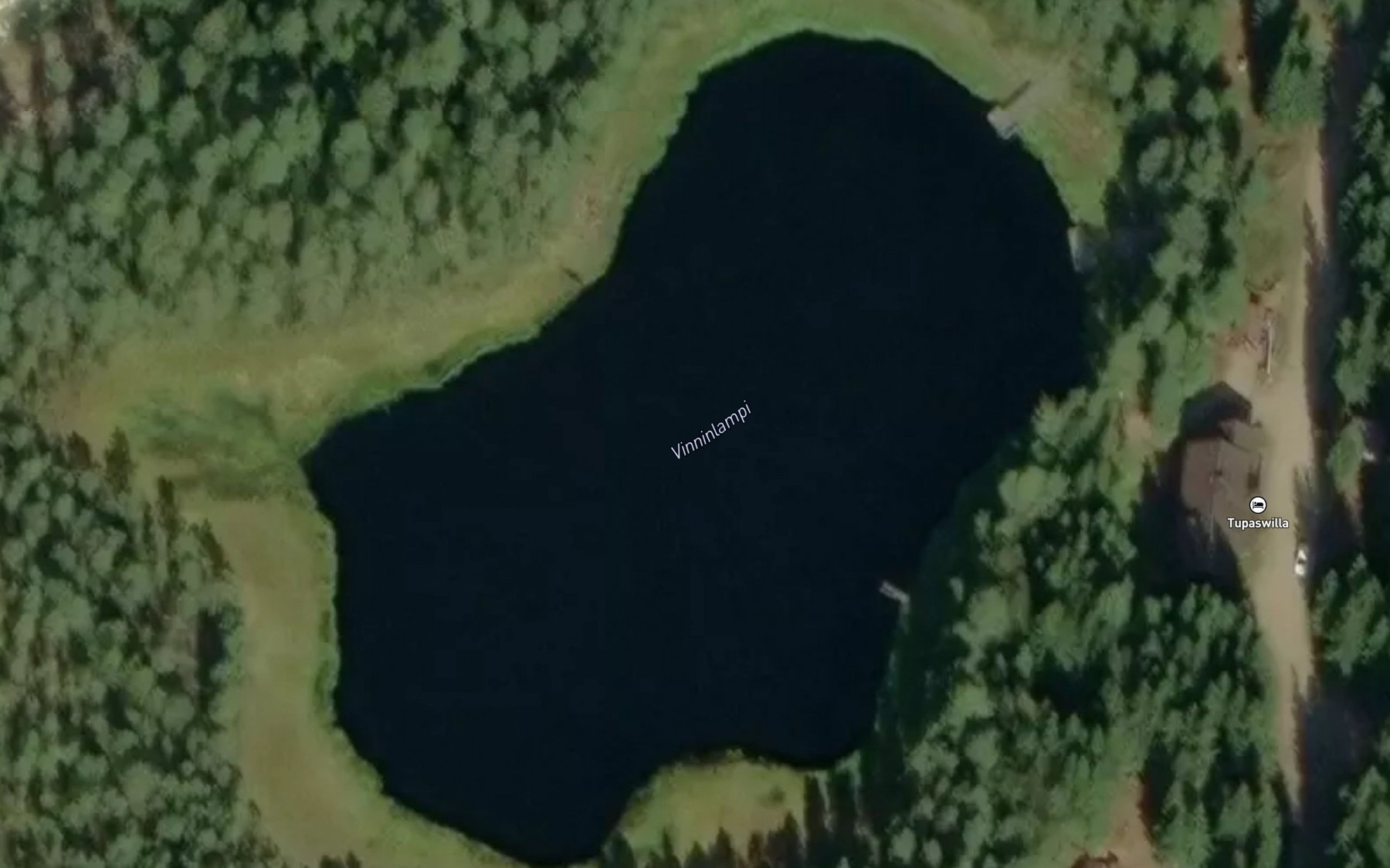 Satellite map of the Vinninlampi