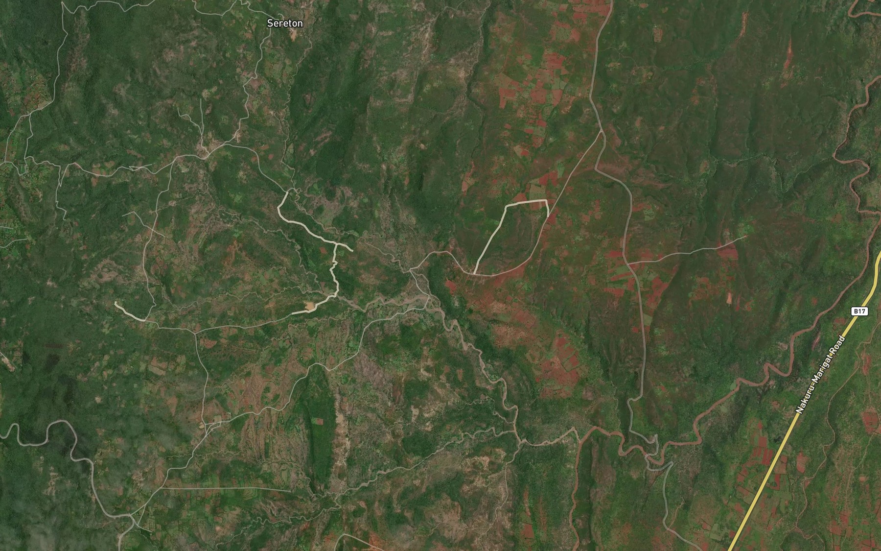 Satellite map of the Njoro Nyoko Springs