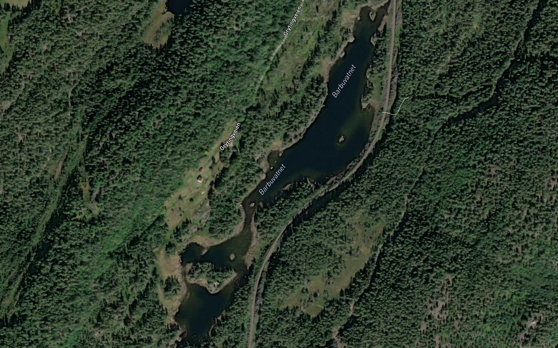 Satellite map of the Barbuvatnet