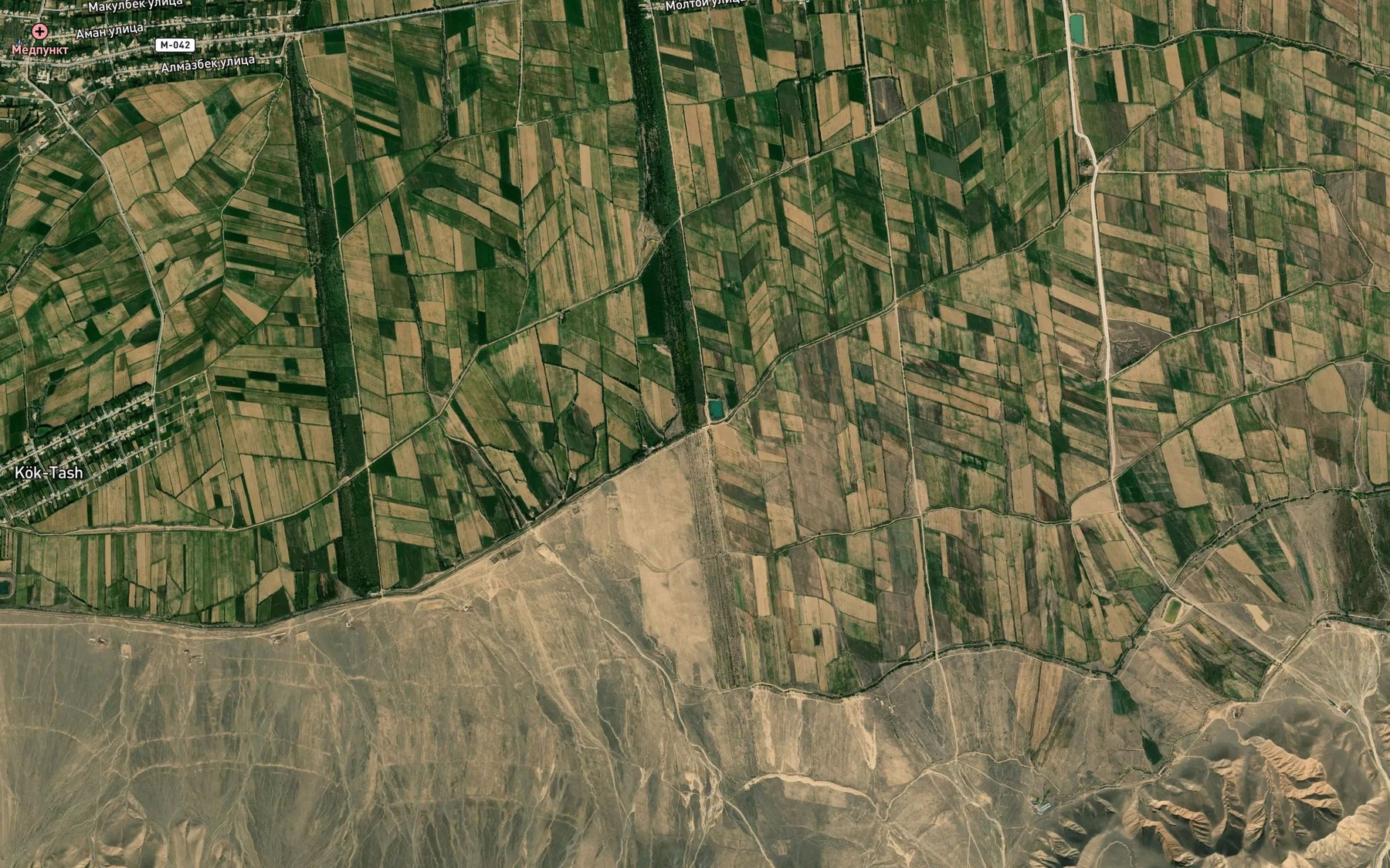 Satellite map of the Aryk Seit