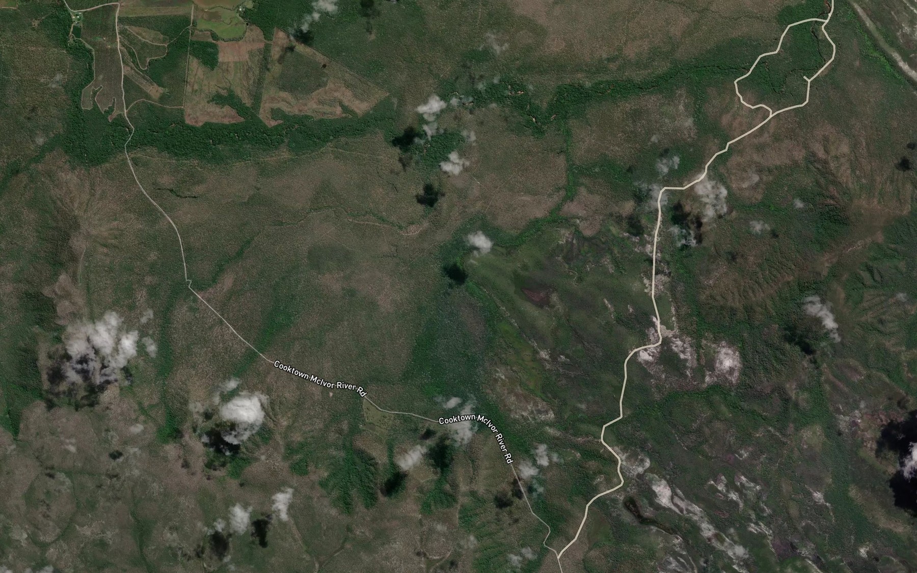 Satellite map of the Snake Creek