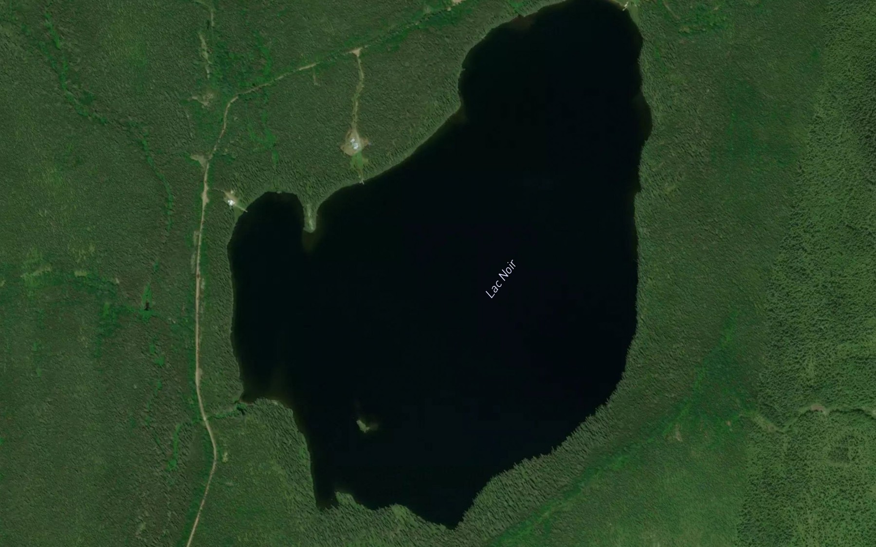 Satellite map of the Lac Noir