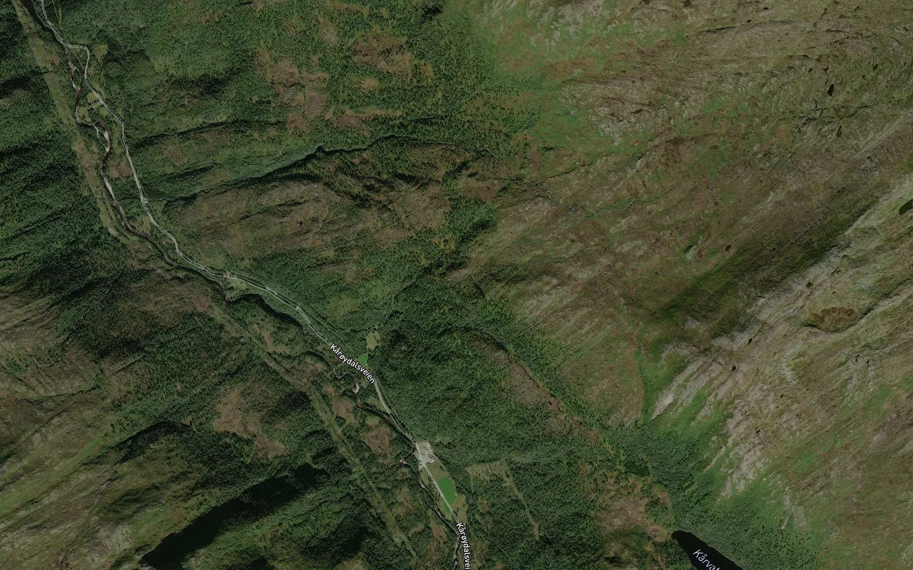Satellite map of the Freksbakkbekken
