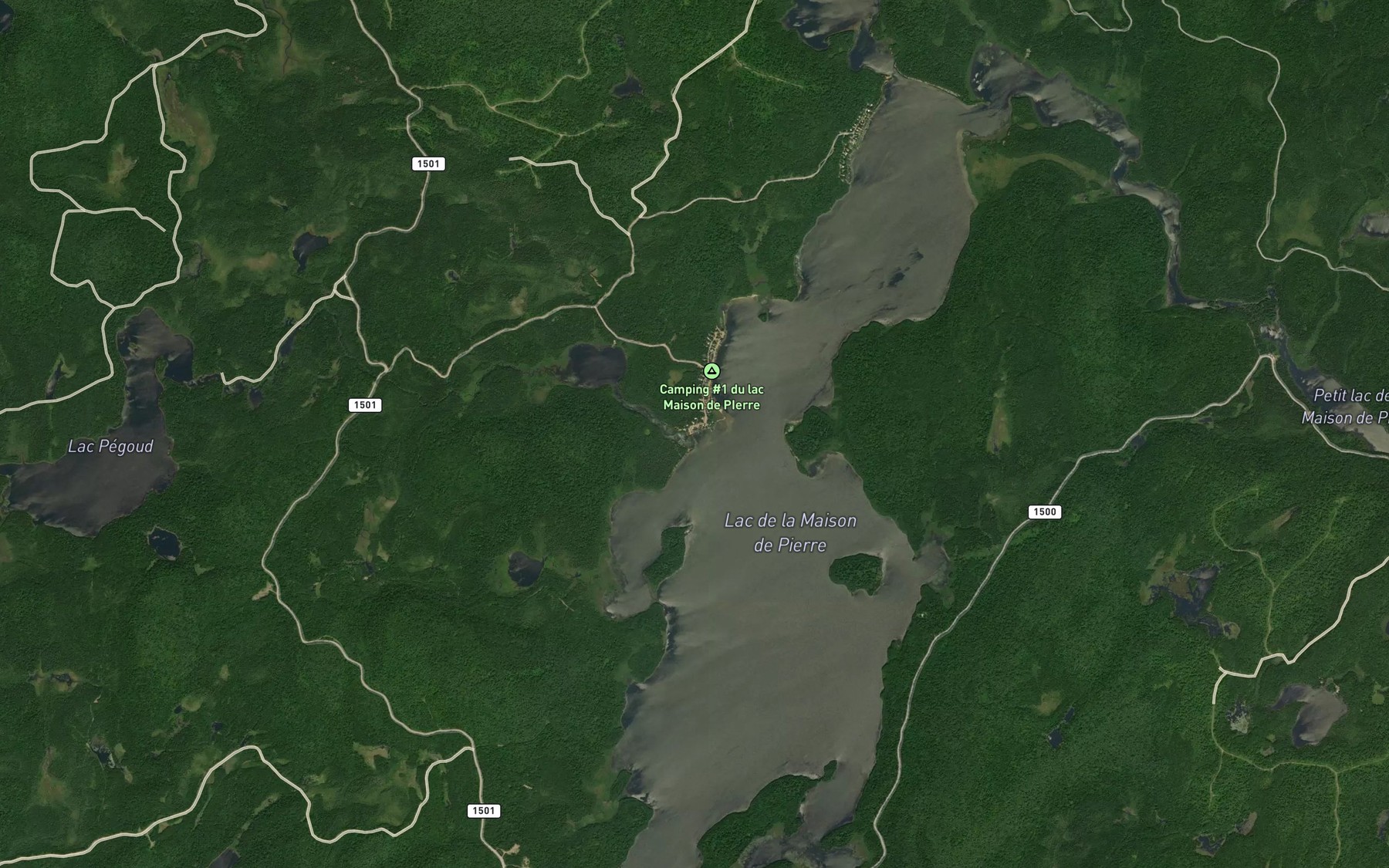 Satellite map of the Ruisseau Brise-Culotte
