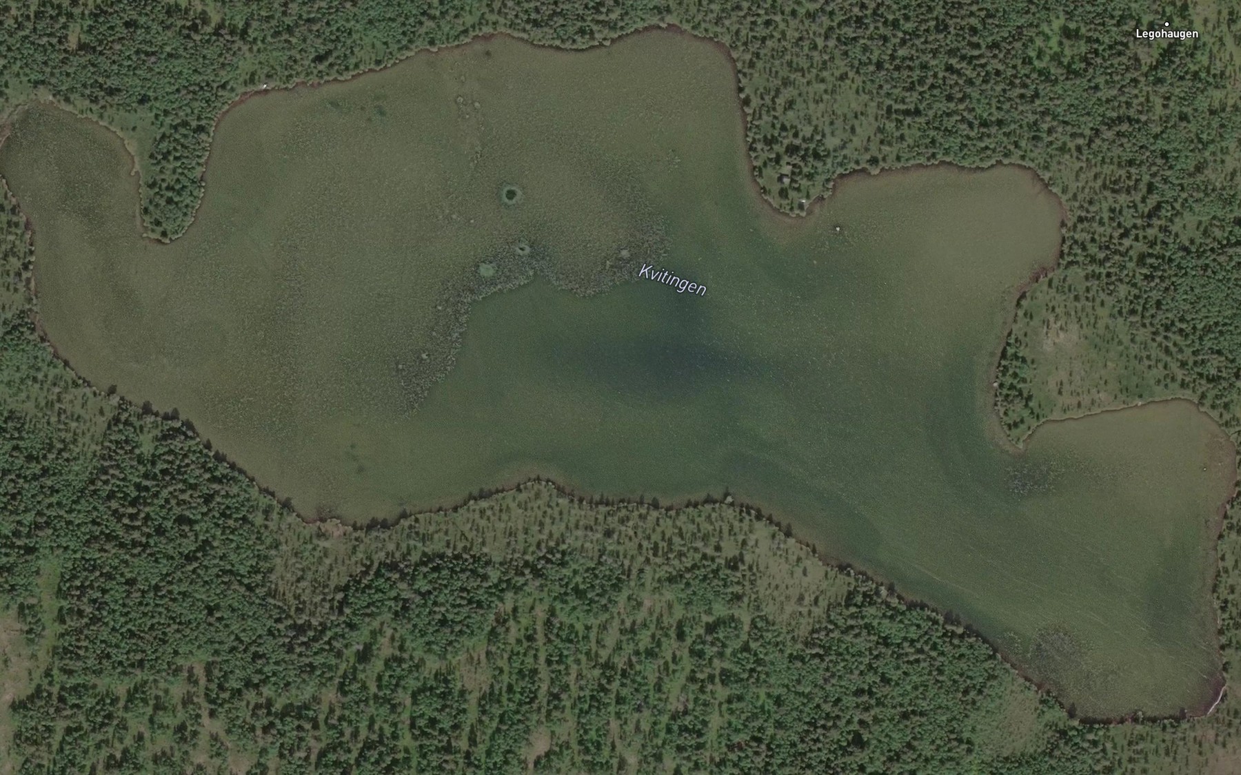 Satellite map of the Kvitingen