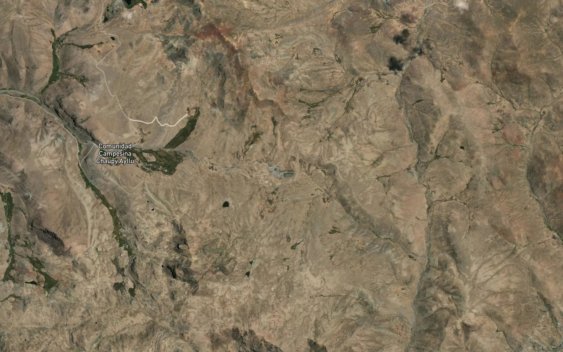 Satellite map of the Laguna Orellana