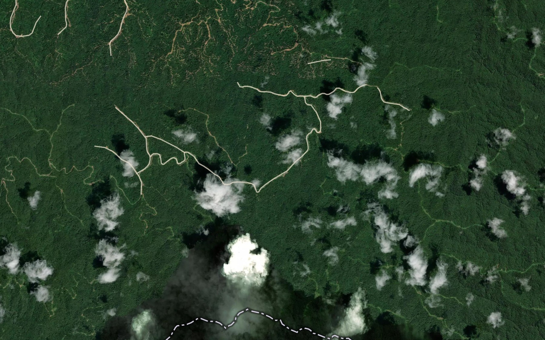 Satellite map of the Sungai Bangkit Grogo