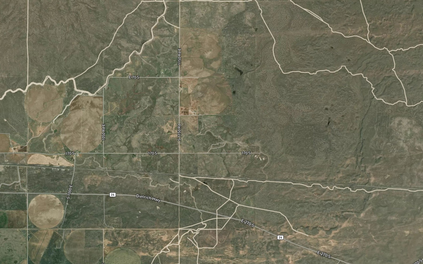 Satellite map of the Lateral 614
