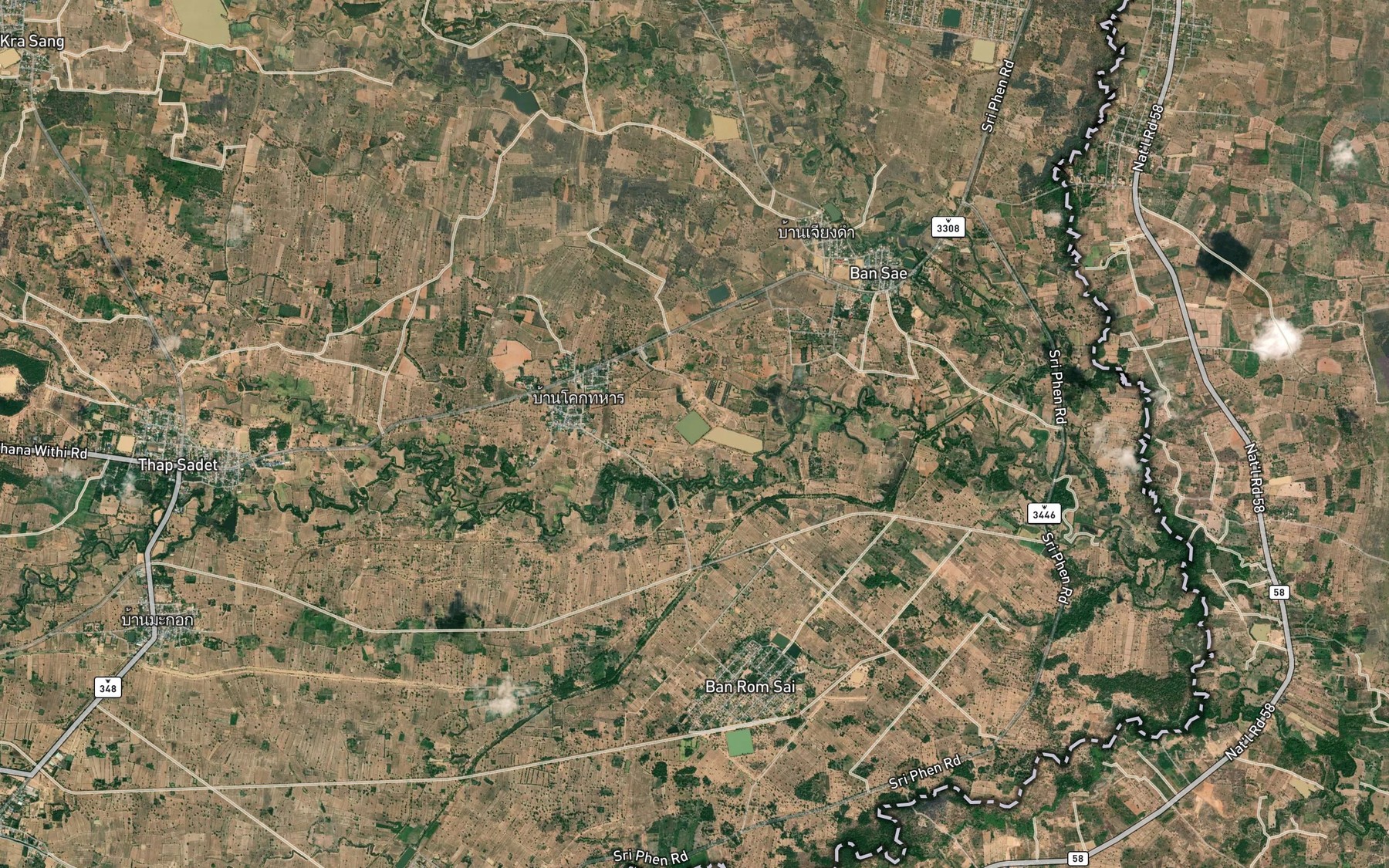 Satellite map of the Nong Raniam Dat