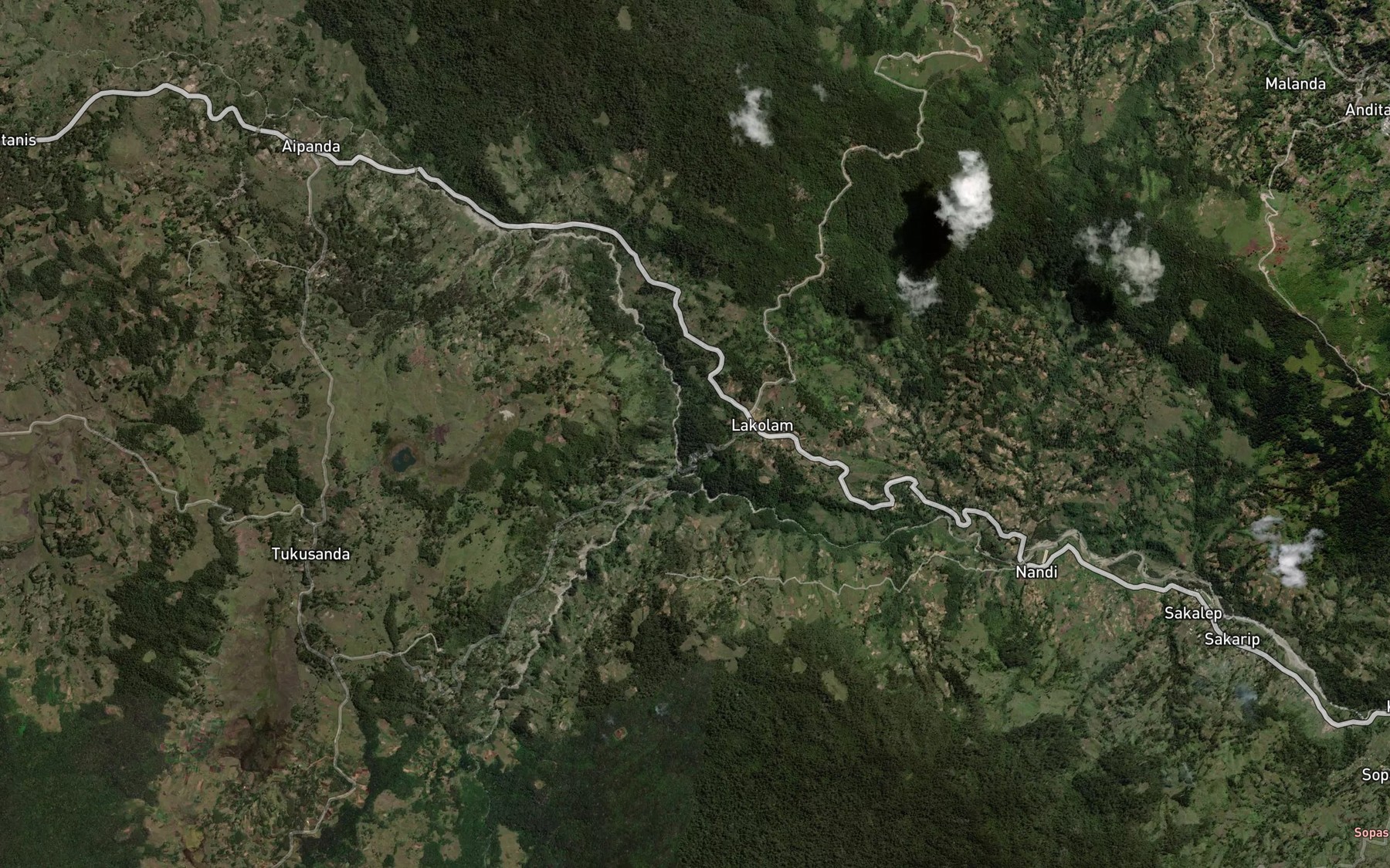 Satellite map of the Reima River