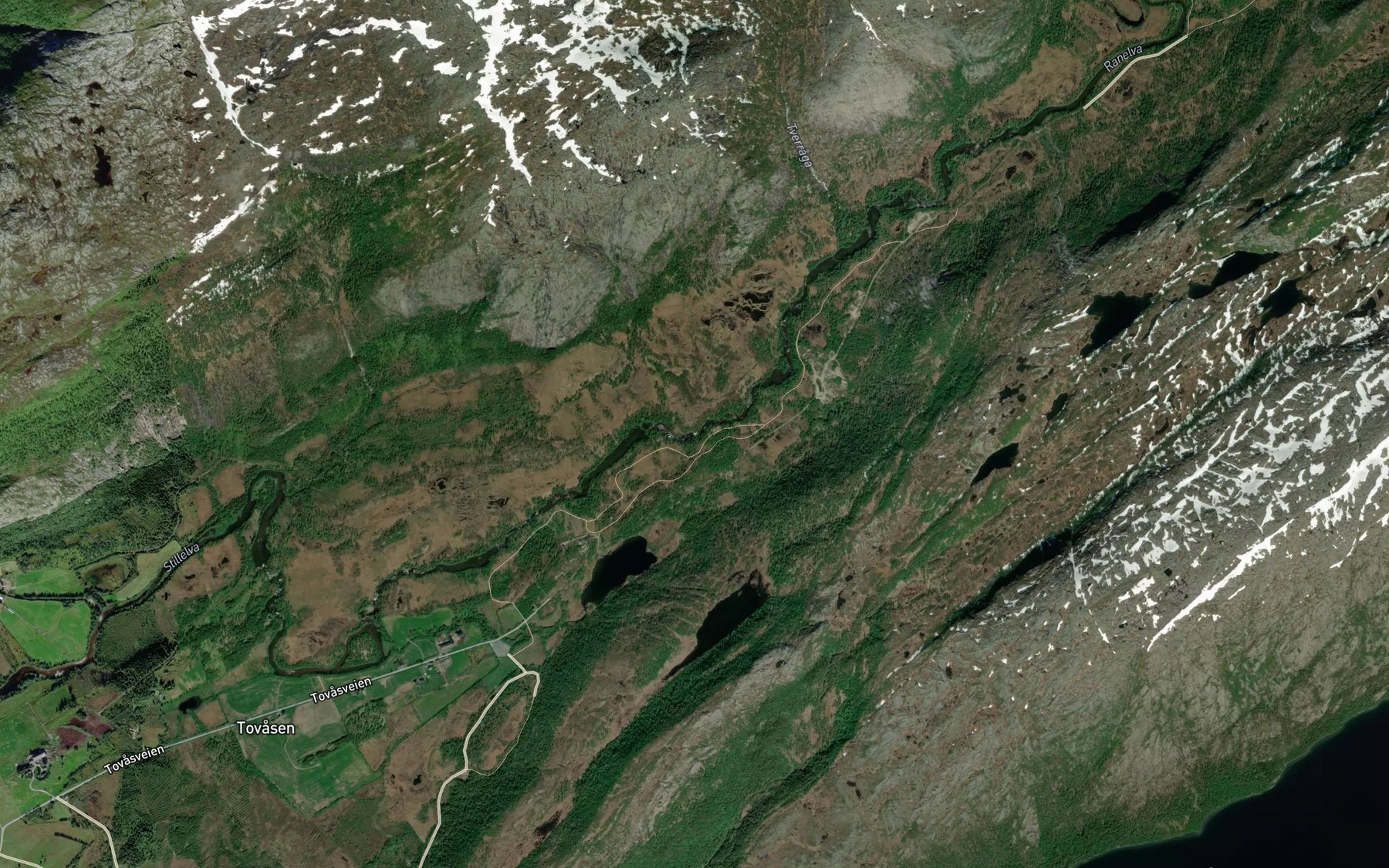 Satellite map of the Sagforsen
