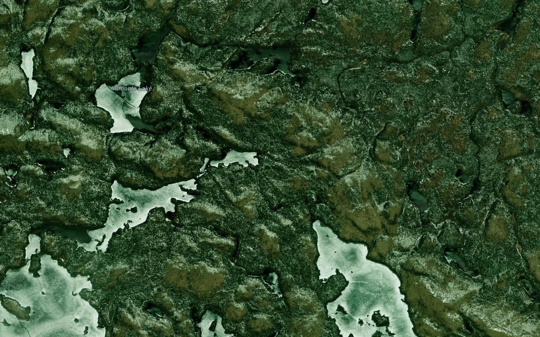 Satellite map of the Maquon Creek
