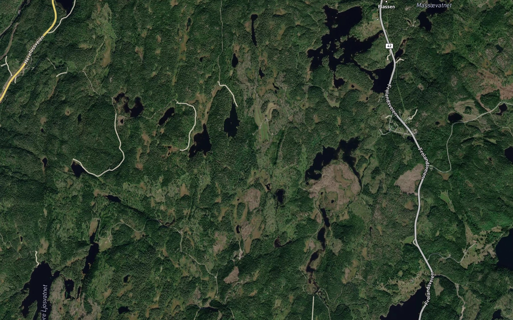 Satellite map of the Kobbubekken