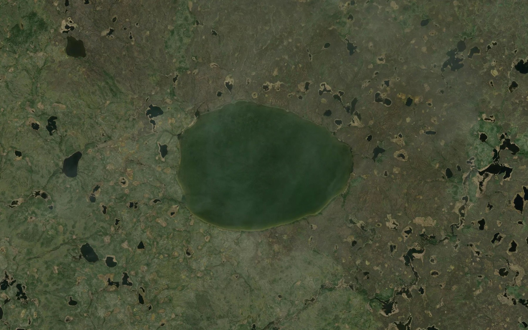 Satellite map of the Pakwaw Lake