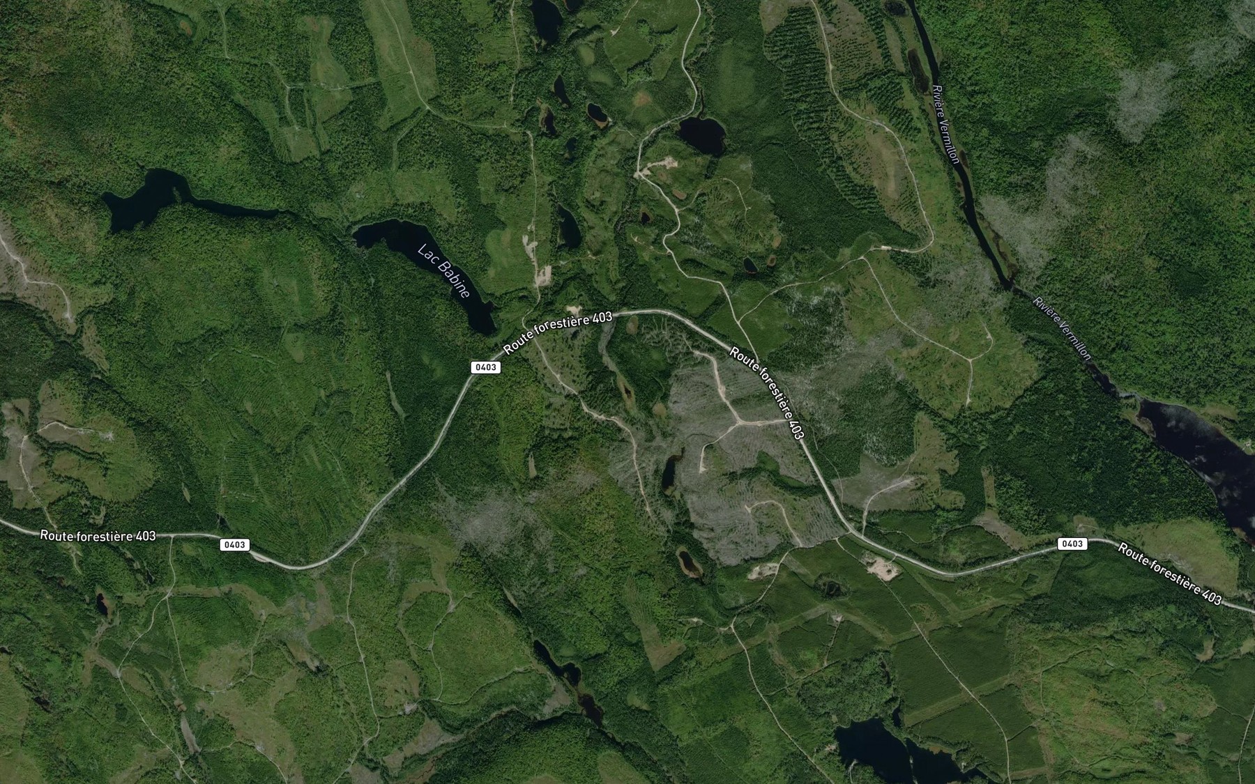 Satellite map of the Lac du Chaton